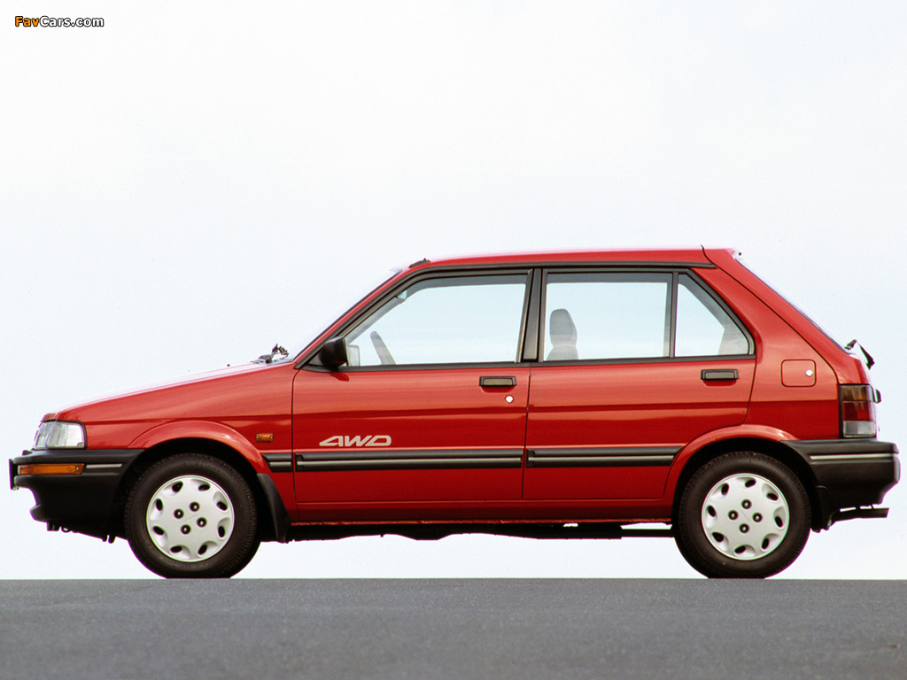 Subaru Justy 5-door 1988–94 images (1024 x 768)