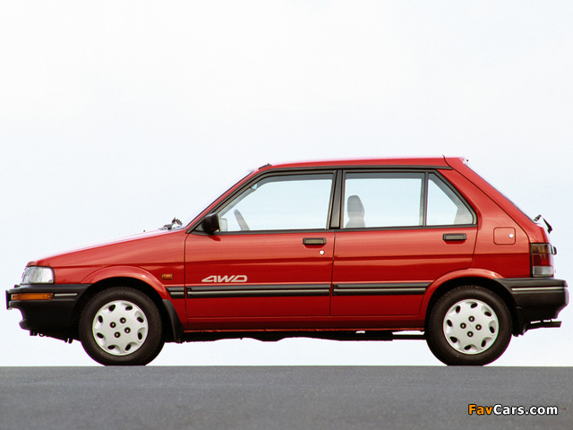 Subaru Justy 5-door 1988–94 images (640 x 480)