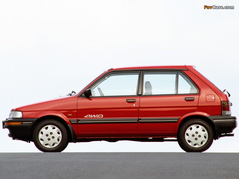 Subaru Justy 5-door 1988–94 images (800 x 600)