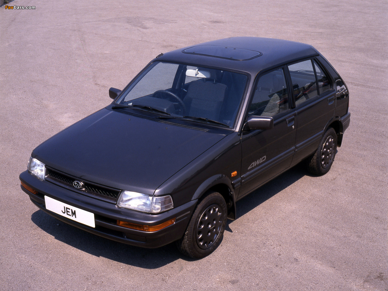 Subaru Justy 5-door UK-spec (KA) 1988–94 photos (1280 x 960)