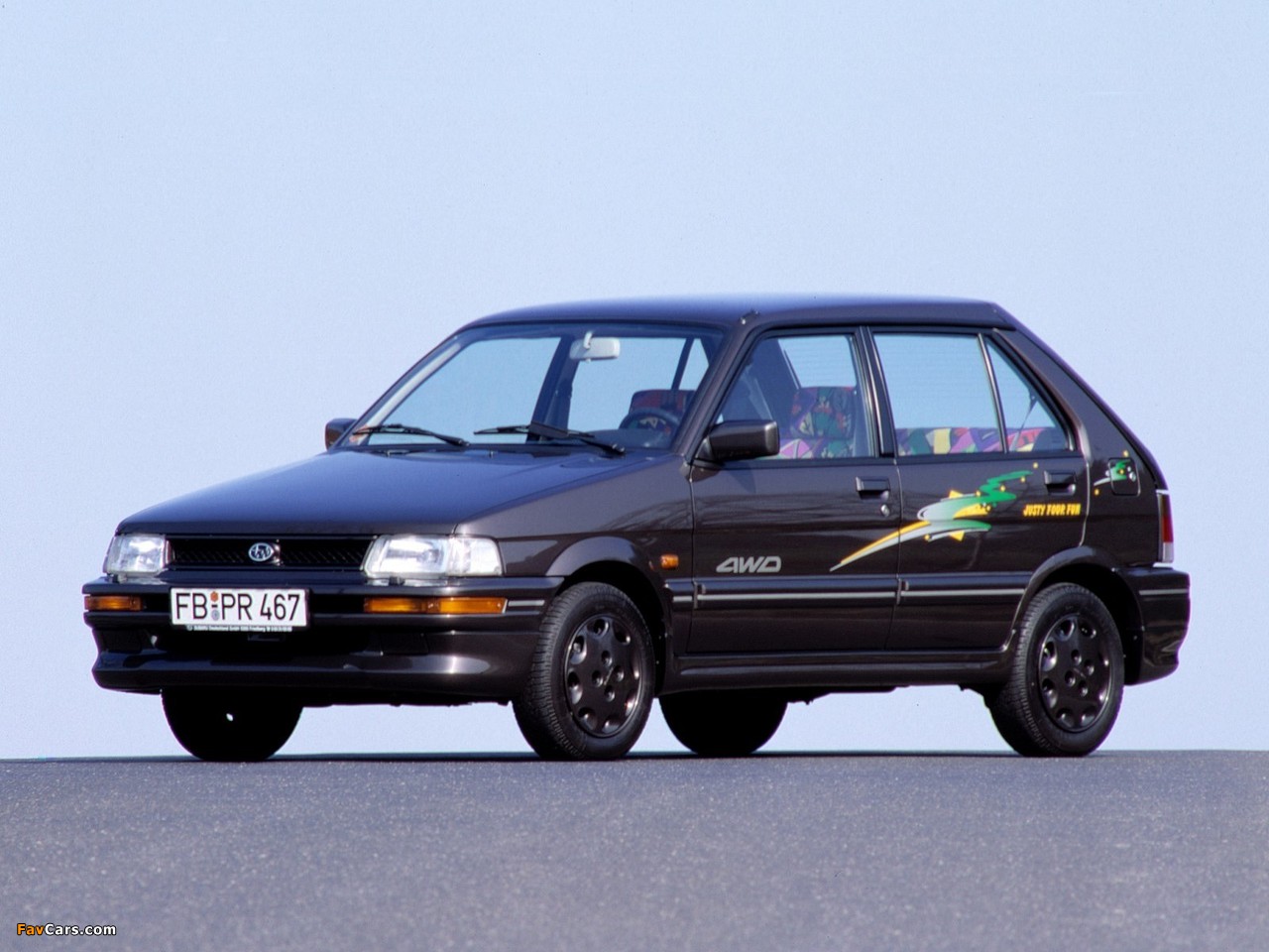 Subaru Justy Four Fun 5-door (KA) 1988–94 photos (1280 x 960)