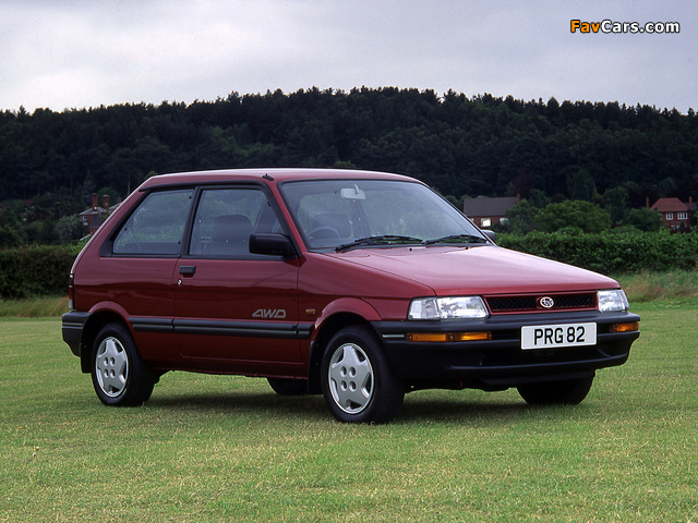 Subaru Justy 3-door UK-spec 1988–94 pictures (640 x 480)