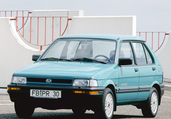 Subaru Justy 5-door 1988–94 pictures