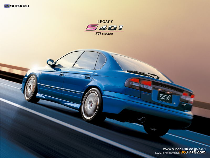 Subaru Legacy STi S401 (BE,BH) 2002 images (800 x 600)