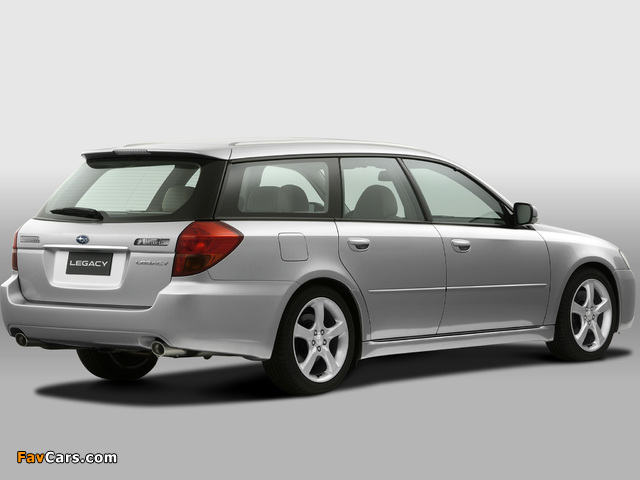 Subaru Legacy 3.0R Station Wagon 2003–06 wallpapers (640 x 480)