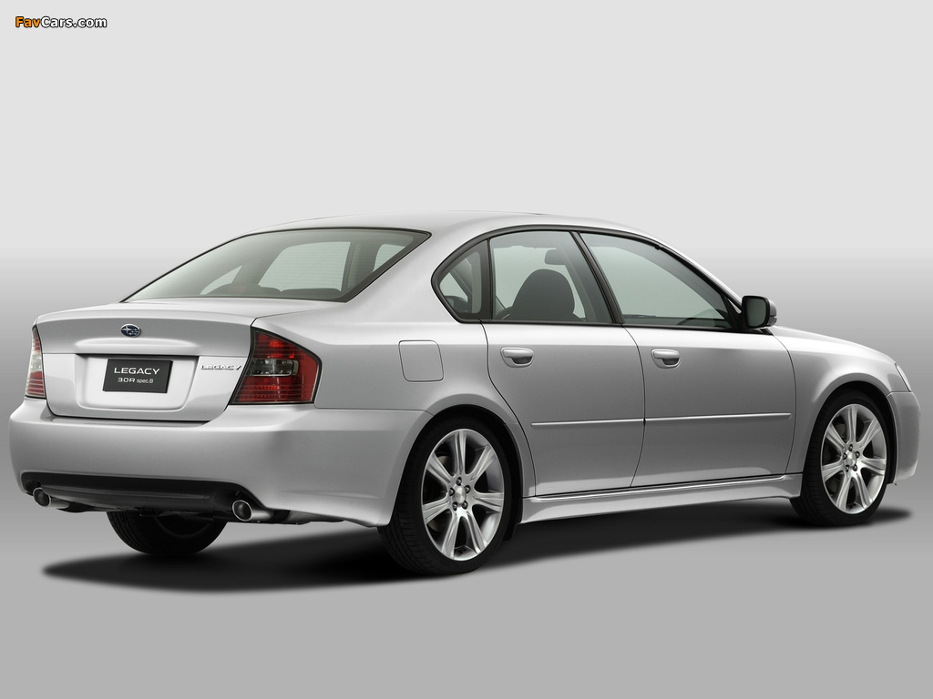 Subaru Legacy 3.0R spec.B 2003–06 wallpapers (1024 x 768)