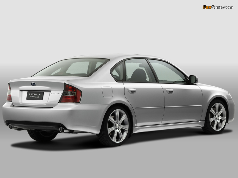 Subaru Legacy 3.0R spec.B 2003–06 wallpapers (800 x 600)