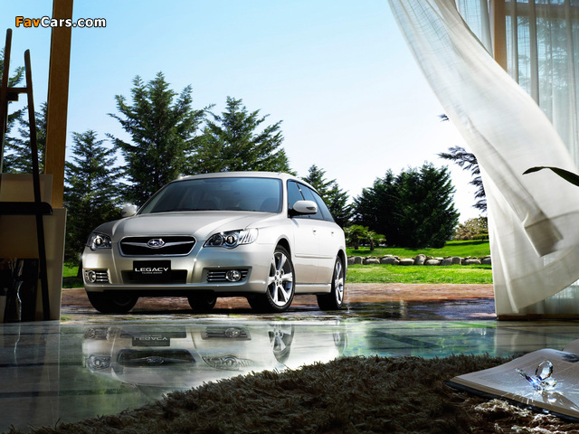 Subaru Legacy 2.0 GT Touring Wagon 2006–09 photos (640 x 480)