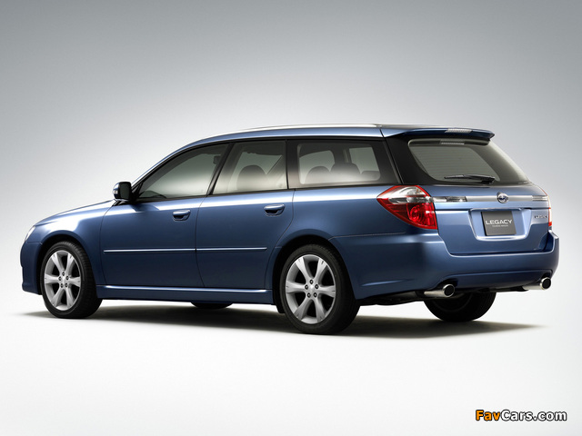 Subaru Legacy 2.0 GT Touring Wagon 2006–09 wallpapers (640 x 480)