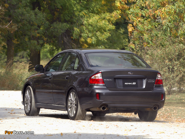 Subaru Legacy 3.0R spec.B US-spec 2007–09 wallpapers (640 x 480)