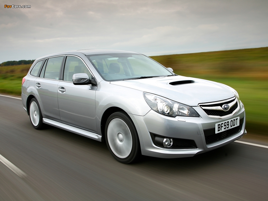 Subaru Legacy Wagon 2.0D UK-spec (BR) 2009–12 wallpapers (1024 x 768)