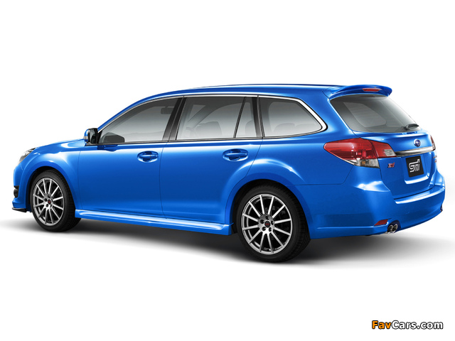 Subaru Legacy 2.5 GT tS STi Touring Wagon (BR) 2010–12 pictures (640 x 480)