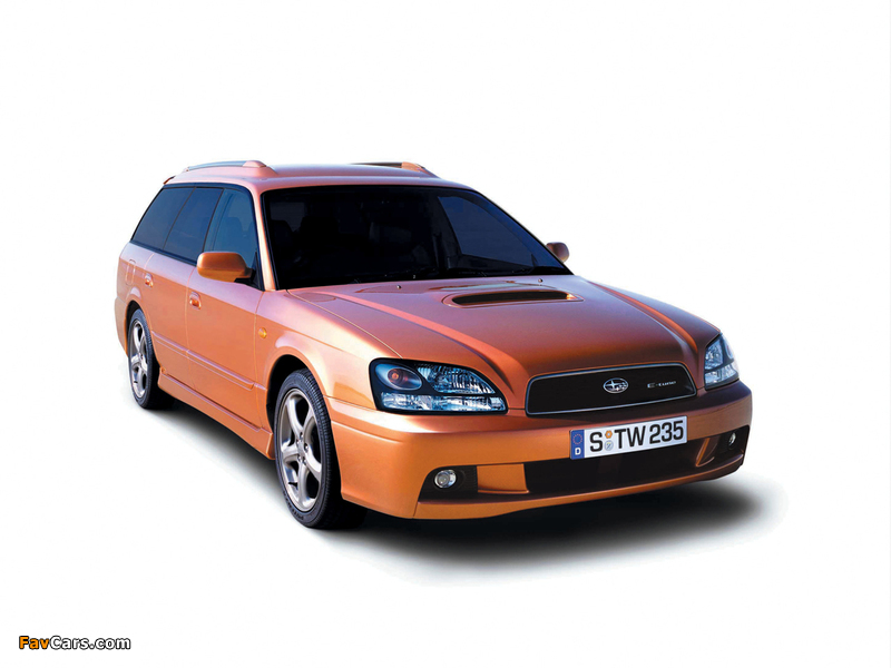 Subaru Legacy 2.0 GT-B E-tune II Touring Wagon (BE) 2001–03 wallpapers (800 x 600)