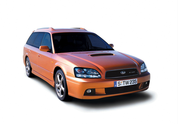 Subaru Legacy 2.0 GT-B E-tune II Touring Wagon (BE) 2001–03 wallpapers
