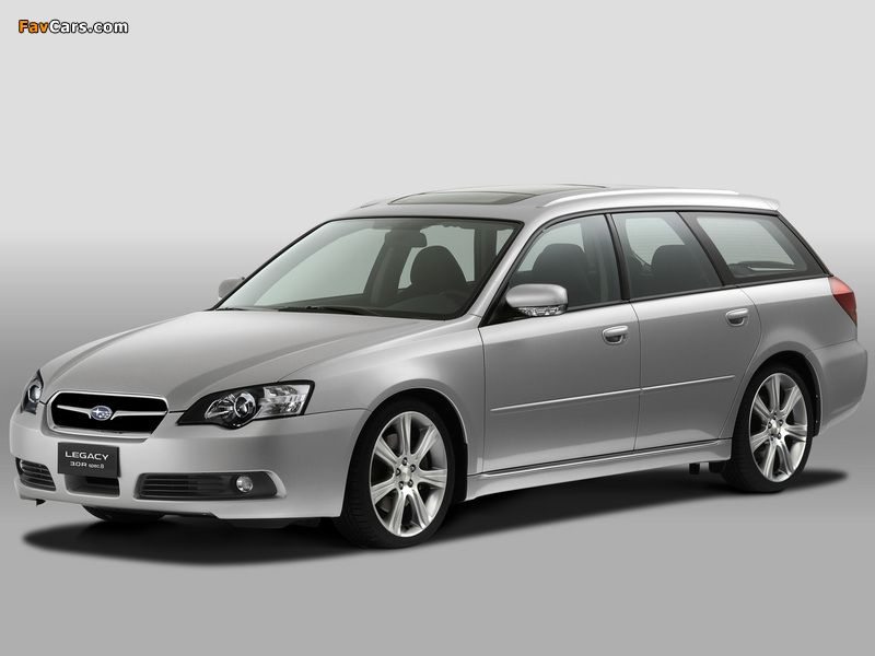 Subaru Legacy 3.0R spec.B Station Wagon 2003–06 wallpapers (800 x 600)