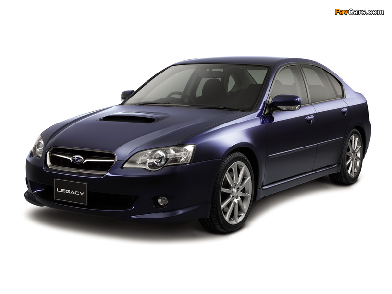 Subaru Legacy 2.0 GT B4 spec.B 2003–06 wallpapers (800 x 600)