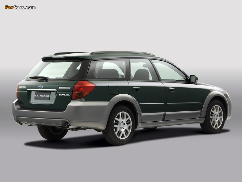 Photos of Subaru Outback 2.5i (BP) 2003–06 (800 x 600)