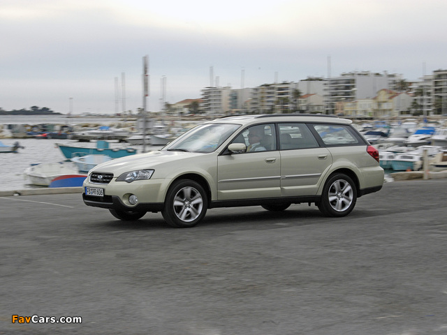 Pictures of Subaru Outback 3.0R 2003–06 (640 x 480)