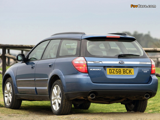 Pictures of Subaru Outback 2.0D UK-spec (BP) 2008–09 (640 x 480)