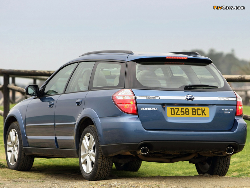 Pictures of Subaru Outback 2.0D UK-spec (BP) 2008–09 (800 x 600)