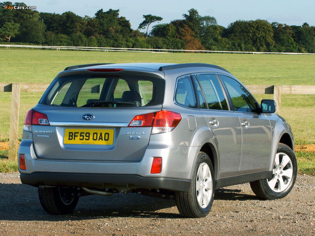 Pictures of Subaru Outback 2.0D UK-spec (BR) 2009–12 (1024 x 768)