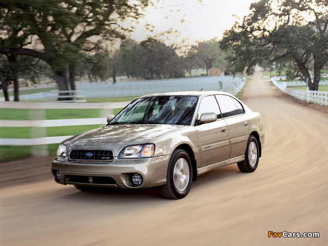 Subaru Outback H6-3.0 VDC Sedan 2000–03 pictures (640 x 480)