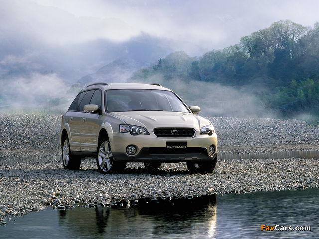 Subaru Outback 3.0R 2003–06 photos (640 x 480)