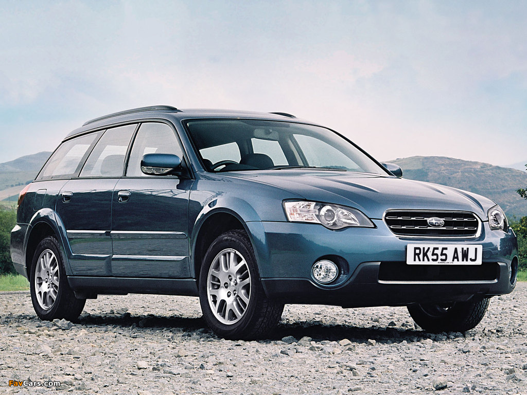 Subaru Outback 2.5i UK-spec (BP) 2003–06 photos (1024 x 768)