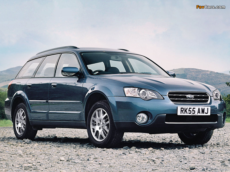 Subaru Outback 2.5i UK-spec (BP) 2003–06 photos (800 x 600)