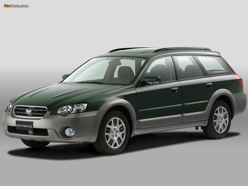 Subaru Outback 2.5i (BP) 2003–06 pictures (1024 x 768)