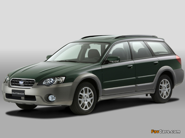 Subaru Outback 2.5i (BP) 2003–06 pictures (640 x 480)