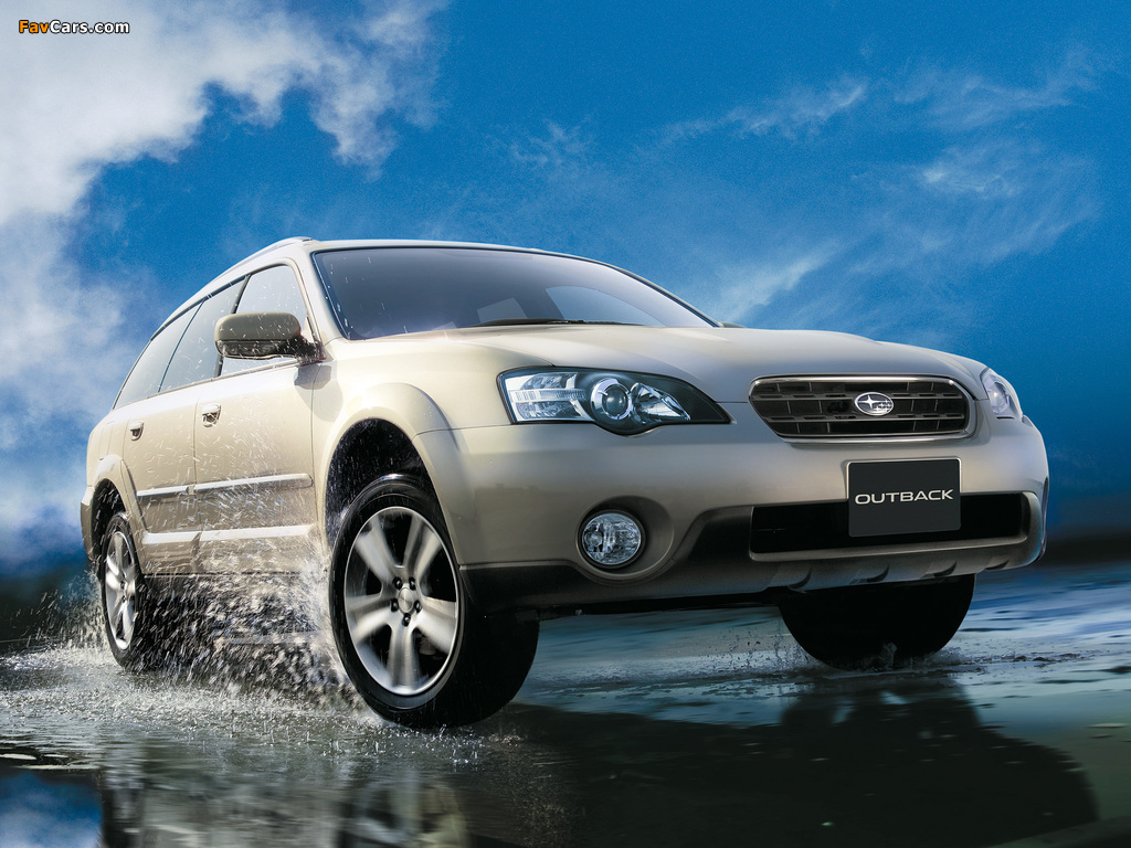 Subaru Outback 3.0R 2003–06 wallpapers (1024 x 768)