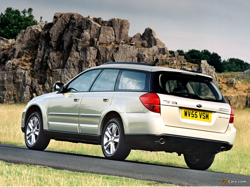 Subaru Outback 3.0R UK-spec (BP) 2003–06 wallpapers (1024 x 768)