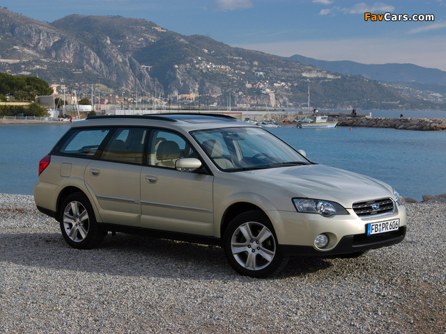 Subaru Outback 3.0R 2003–06 wallpapers (640 x 480)