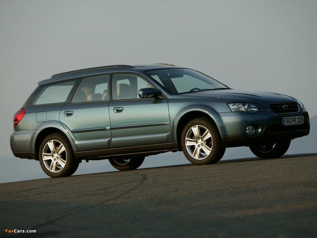 Subaru Outback 3.0R 2003–06 wallpapers (1024 x 768)