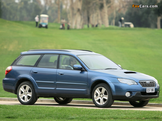 Subaru Outback 2.0D UK-spec (BP) 2008–09 photos (640 x 480)