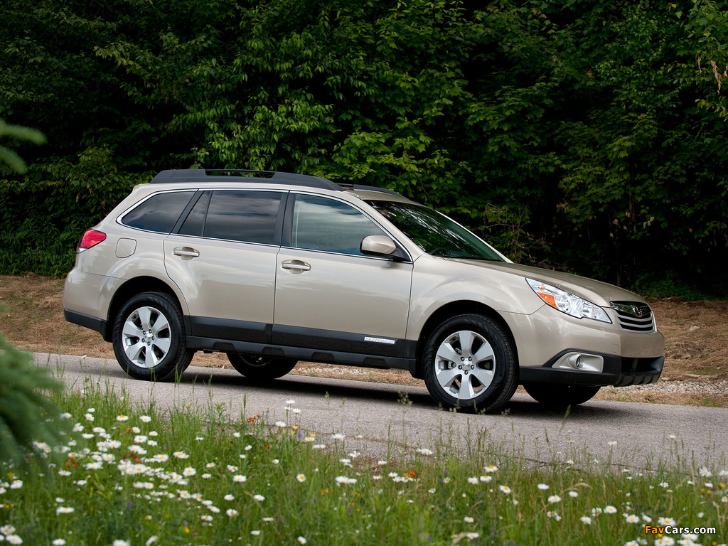 Subaru Outback 2.5i US-spec (BR) 2009–12 wallpapers (1024 x 768)