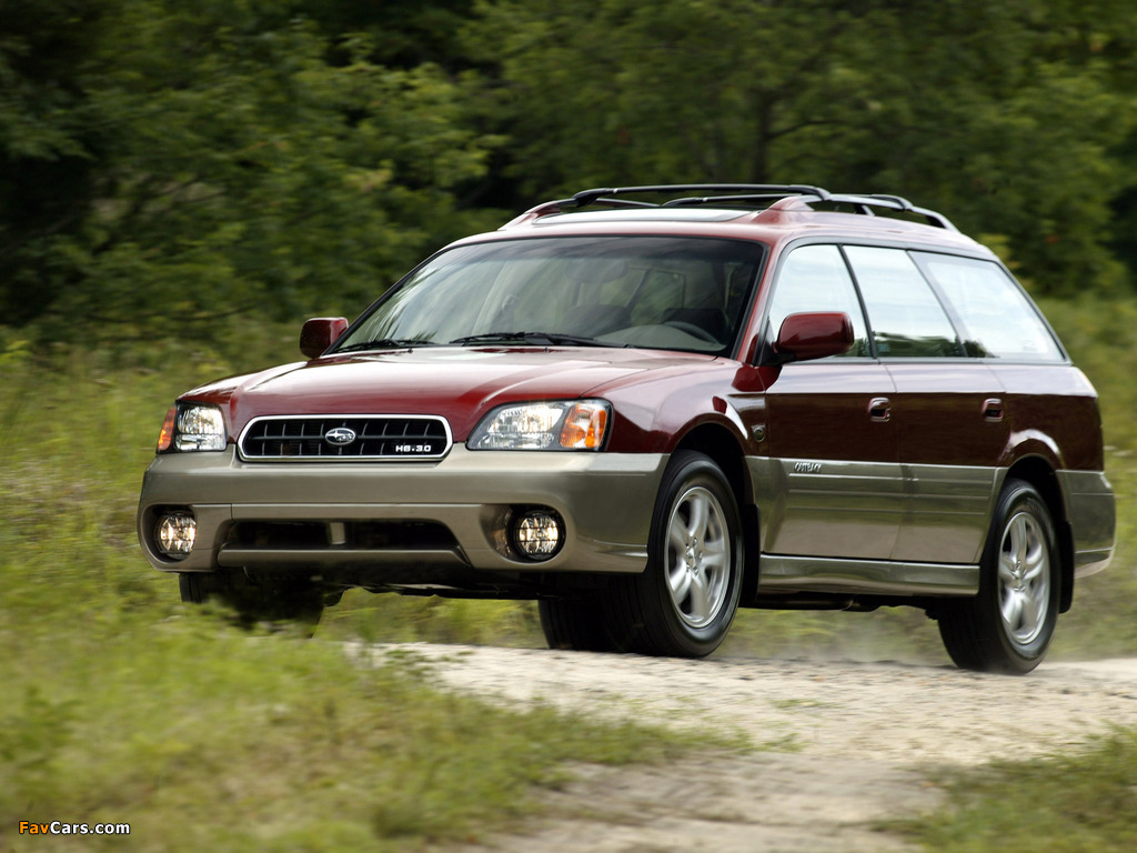 Subaru Outback H6-3.0 US-spec 2000–03 wallpapers (1024 x 768)