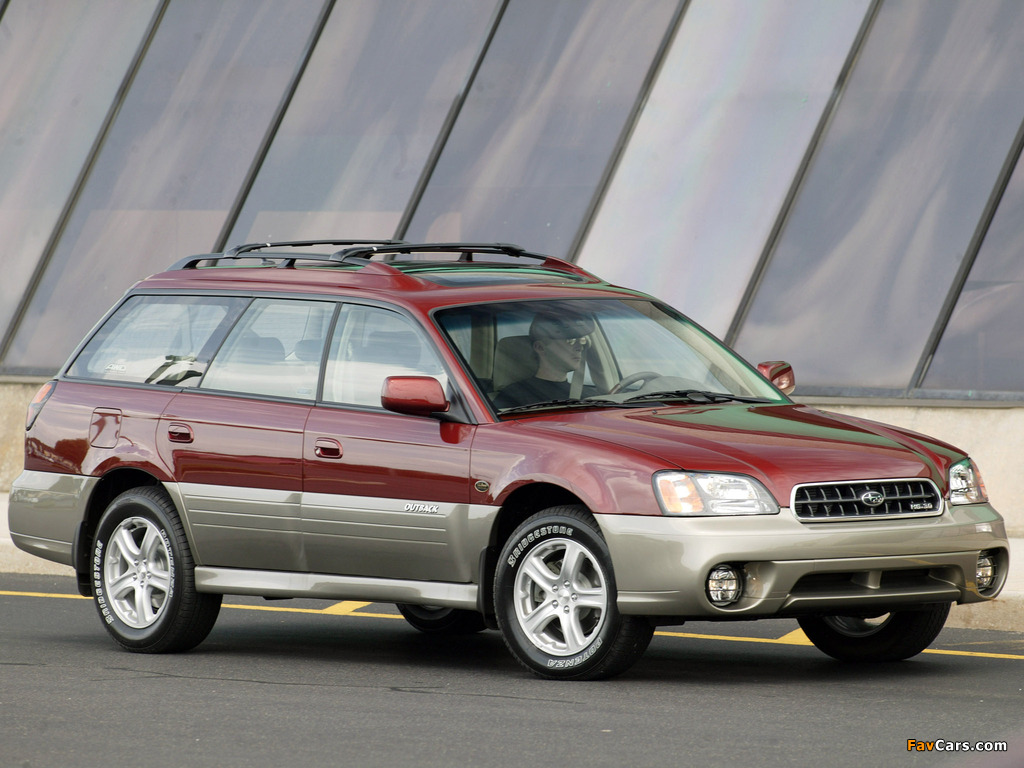 Subaru Outback H6-3.0 US-spec 2000–03 wallpapers (1024 x 768)
