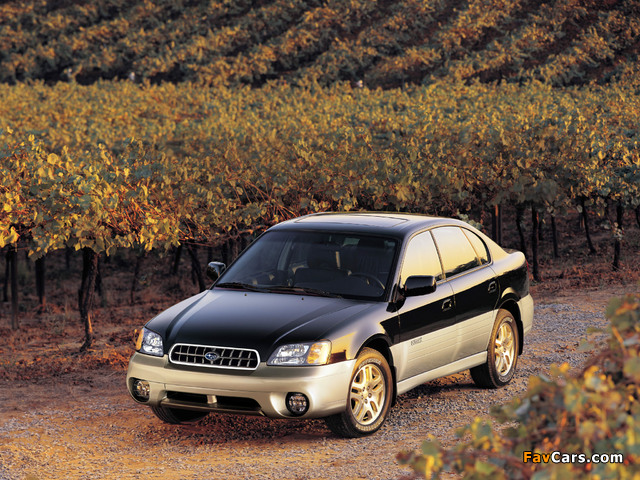 Subaru Outback H6-3.0 VDC Sedan 2000–03 wallpapers (640 x 480)