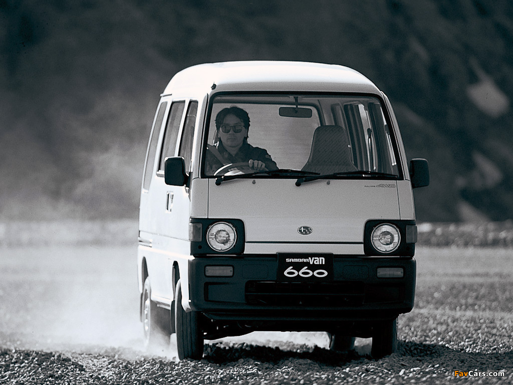 Subaru Sambar 660 SDX Supercharged High Roof Van 4WD (KV4) 1990–1992 wallpapers (1024 x 768)