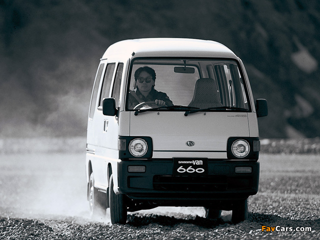 Subaru Sambar 660 SDX Supercharged High Roof Van 4WD (KV4) 1990–1992 wallpapers (640 x 480)