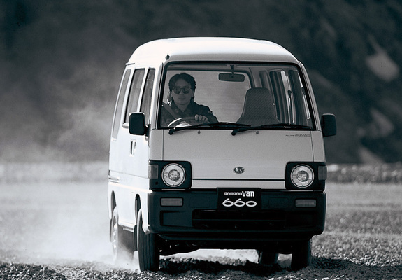 Subaru Sambar 660 SDX Supercharged High Roof Van 4WD (KV4) 1990–1992 wallpapers