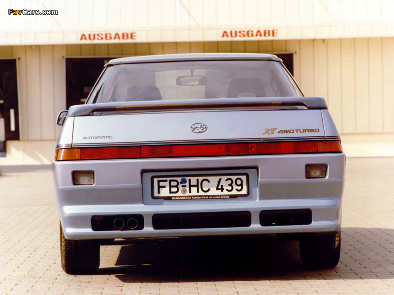 Photos of Subaru XT 1985–91 (800 x 600)