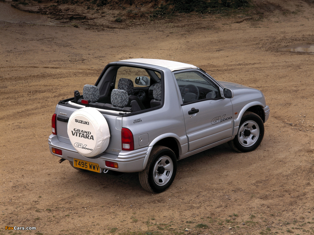 Pictures of Suzuki Grand Vitara Canvas Top UK-spec 1998–2005 (1024 x 768)