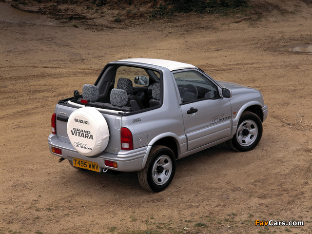 Pictures of Suzuki Grand Vitara Canvas Top UK-spec 1998–2005 (640 x 480)