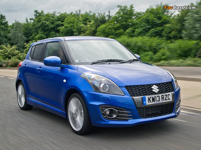 Photos of Suzuki Swift Sport 5-door UK-spec 2013 (640 x 480)