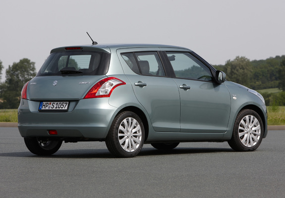 Pictures of Suzuki Swift 5-door 2010–13