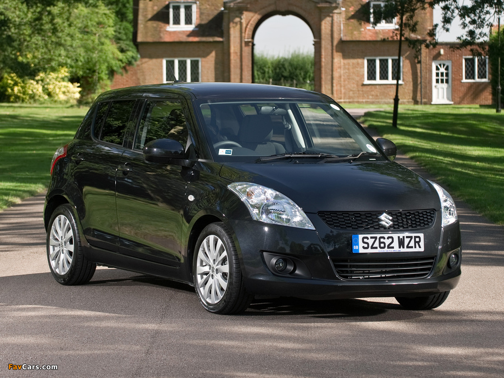 Pictures of Suzuki Swift 5-door UK-spec 2010–13 (1024 x 768)