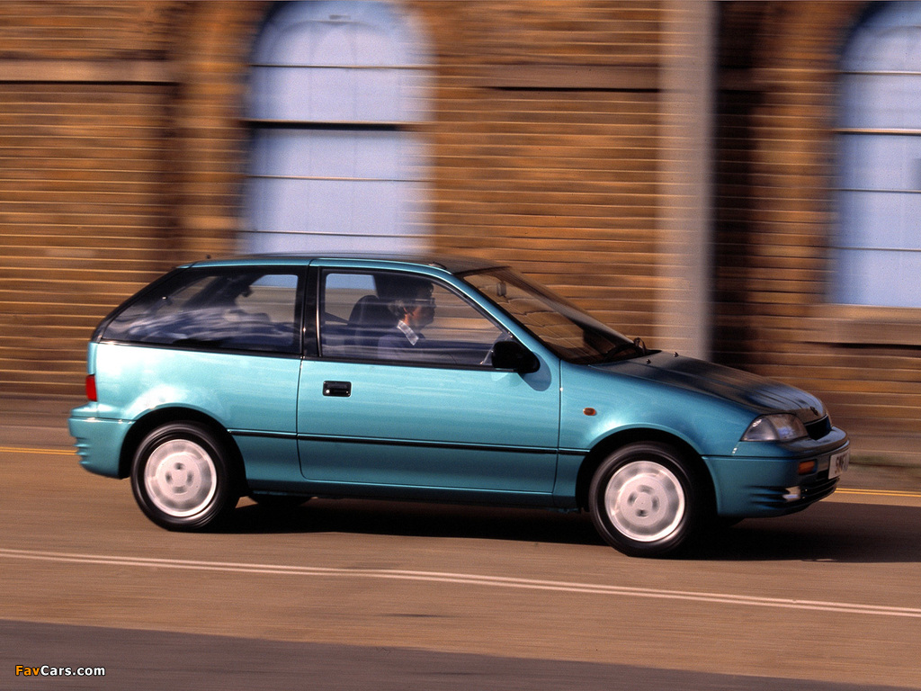 Suzuki Swift 3-door UK-spec 1991–95 images (1024 x 768)